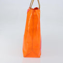 LOUIS VUITTON Monogram Vernis Fluo Reade MM Bag Orange Pink M91902 Auth LNZ356-4