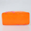 LOUIS VUITTON Monogram Vernis Fluo Reade MM Bag Orange Pink M91902 Auth LNZ356-5