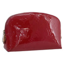 LOUIS VUITTON Vernis Pochette Cosmetic Pouch Rose Indian M90009 LV Auth LNZ362-1