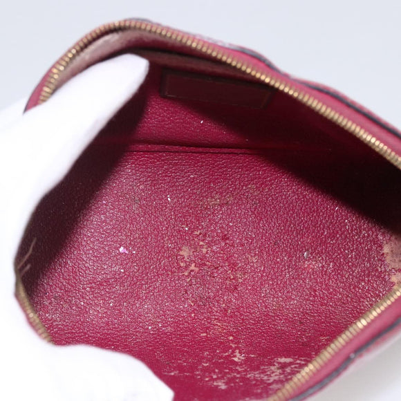 LOUIS VUITTON Vernis Pochette Cosmetic Pouch Rose Indian M90009 LV Auth LNZ362
