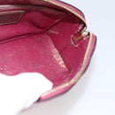LOUIS VUITTON Vernis Pochette Cosmetic Pouch Rose Indian M90009 LV Auth LNZ362-17