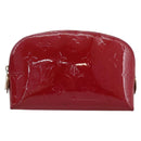 LOUIS VUITTON Vernis Pochette Cosmetic Pouch Rose Indian M90009 LV Auth LNZ362-13