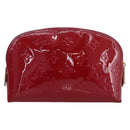 LOUIS VUITTON Vernis Pochette Cosmetic Pouch Rose Indian M90009 LV Auth LNZ362-2