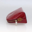 LOUIS VUITTON Vernis Pochette Cosmetic Pouch Rose Indian M90009 LV Auth LNZ362-3