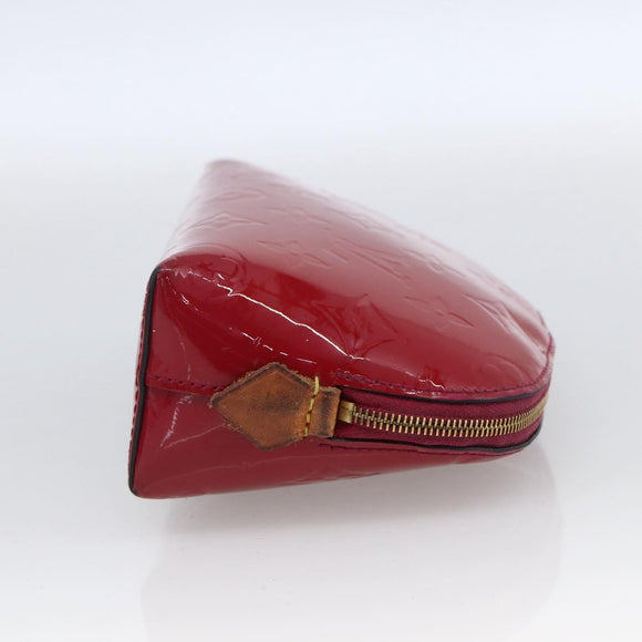 LOUIS VUITTON Vernis Pochette Cosmetic Pouch Rose Indian M90009 LV Auth LNZ362