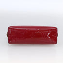 LOUIS VUITTON Vernis Pochette Cosmetic Pouch Rose Indian M90009 LV Auth LNZ362-6