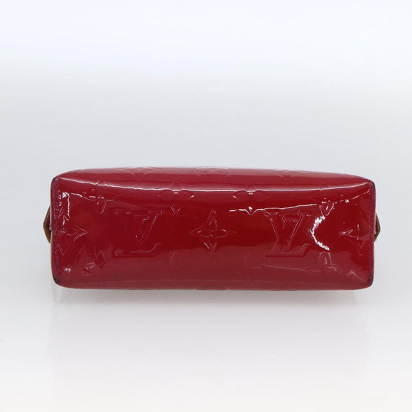 LOUIS VUITTON Vernis Pochette Cosmetic Pouch Rose Indian M90009 LV Auth LNZ362