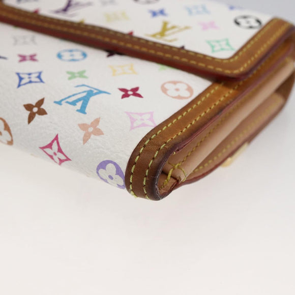 LOUIS VUITTON Multicolor Porte Monnaie Billets Cartes Credit M92983 Auth LNZ364