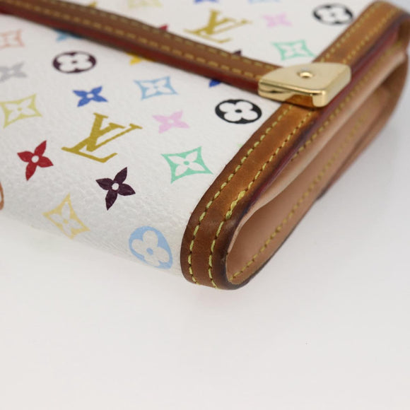 LOUIS VUITTON Multicolor Porte Monnaie Billets Cartes Credit M92983 Auth LNZ364