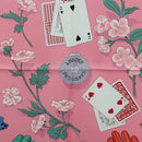 HERMES Carre 90 Scarf ""L'Heure des Gants"" Silk Pink Auth LNZ365SAM-6