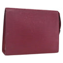 LOUIS VUITTON Epi Poche Toilette 19 Pouch Fuchsia M41080 LV Auth LNZ366-1