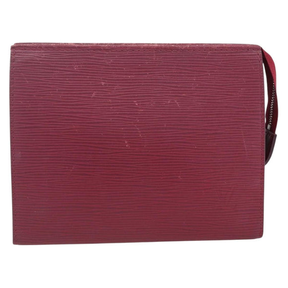LOUIS VUITTON Epi Poche Toilette 19 Pouch Fuchsia M41080 LV Auth LNZ366