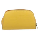 LOUIS VUITTON Epi Dauphine PM Pouch Yellow M48449 LV Auth LNZ367-2