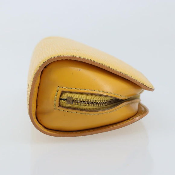 LOUIS VUITTON Epi Dauphine PM Pouch Yellow M48449 LV Auth LNZ367