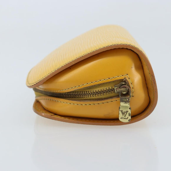 LOUIS VUITTON Epi Dauphine PM Pouch Yellow M48449 LV Auth LNZ367