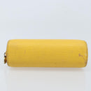 LOUIS VUITTON Epi Dauphine PM Pouch Yellow M48449 LV Auth LNZ367-6
