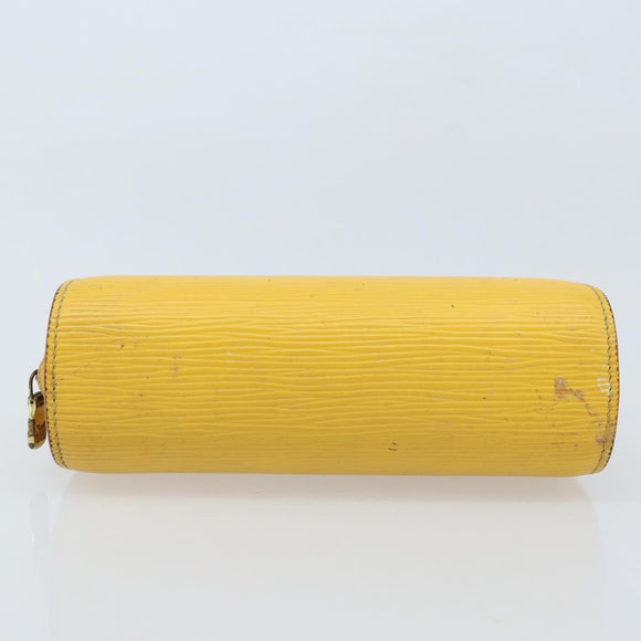LOUIS VUITTON Epi Dauphine PM Pouch Yellow M48449 LV Auth LNZ367