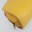 LOUIS VUITTON Epi Dauphine PM Pouch Yellow M48449 LV Auth LNZ367-14