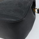 GUCCI GG Supreme Web Sherry Line Bag PVC Black Gold 116 02 076 Auth LNZ368-14