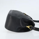 GUCCI GG Supreme Web Sherry Line Bag PVC Black Gold 116 02 076 Auth LNZ368-3