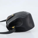 GUCCI GG Supreme Web Sherry Line Bag PVC Black Gold 116 02 076 Auth LNZ368-4