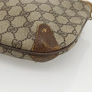 GUCCI GG Supreme Web Sherry Line Bag PVC Beige Gold 904 02 026 Auth LNZ369-11