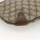 GUCCI GG Supreme Web Sherry Line Bag PVC Beige Gold 904 02 026 Auth LNZ369-12