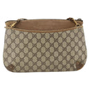 GUCCI GG Supreme Web Sherry Line Bag PVC Beige Gold 904 02 026 Auth LNZ369-3