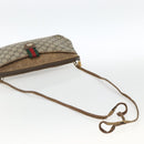 GUCCI GG Supreme Web Sherry Line Bag PVC Beige Gold 904 02 026 Auth LNZ369-7