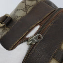 GUCCI GG Supreme Boston Bag PVC Beige Gold 14 03 3214 Auth LNZ370-16