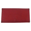 LOUIS VUITTON Epi Wallet 3 Set Red Blue LV Auth LNZ371-3
