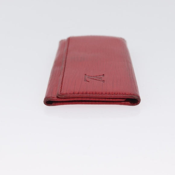 LOUIS VUITTON Epi Wallet 3 Set Red Blue LV Auth LNZ371