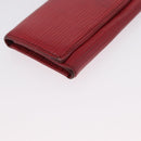 LOUIS VUITTON Epi Wallet 3 Set Red Blue LV Auth LNZ371-7