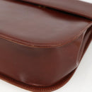 Salvatore Ferragamo Gancini Shoulder Bag Leather Brown Gold Auth LNZ377-10