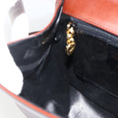 Salvatore Ferragamo Gancini Shoulder Bag Leather Brown Gold Auth LNZ377-18