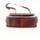 Salvatore Ferragamo Gancini Shoulder Bag Leather Brown Gold Auth LNZ377-9