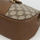 GUCCI Web Sherry Line GG Supreme Shoulder Bag PVC Beige 66 02 024 Auth LNZ379-11