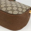 GUCCI Web Sherry Line GG Supreme Shoulder Bag PVC Beige 66 02 024 Auth LNZ379-13