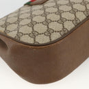 GUCCI Web Sherry Line GG Supreme Shoulder Bag PVC Beige 66 02 024 Auth LNZ379-14