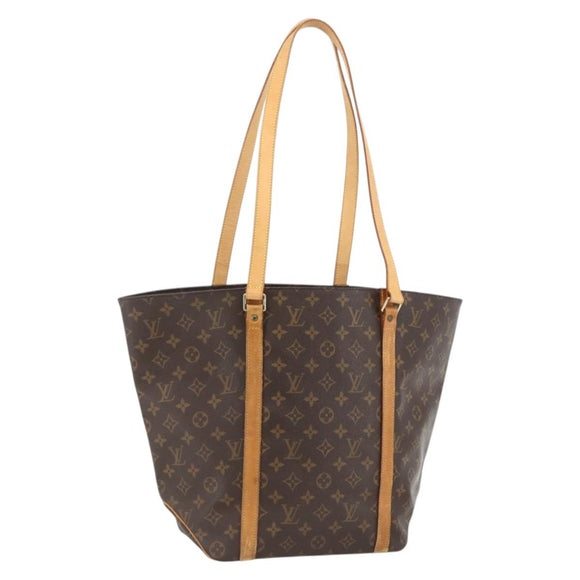 LOUIS VUITTON Monogram Sac Shopping Tote Bag M51108 LV Auth LNZ381