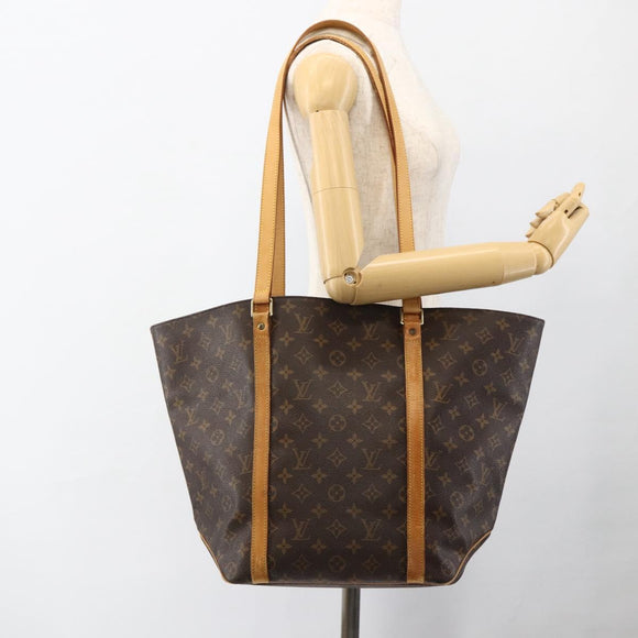 LOUIS VUITTON Monogram Sac Shopping Tote Bag M51108 LV Auth LNZ381