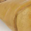 LOUIS VUITTON Monogram Vernis Houston Hand Bag Beige M91004 LV Auth LNZ383-14