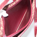 Christian Dior Trotter Canvas Hand Bag Red Gold Auth LNZ387-12