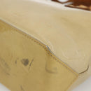 LOUIS VUITTON Monogram Vernis Reade PM Hand Bag Beige M91334 LV Auth LNZ388-10