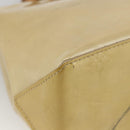 LOUIS VUITTON Monogram Vernis Reade PM Hand Bag Beige M91334 LV Auth LNZ388-11