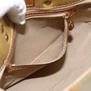 LOUIS VUITTON Monogram Vernis Reade PM Hand Bag Beige M91334 LV Auth LNZ388-19