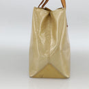 LOUIS VUITTON Monogram Vernis Reade PM Hand Bag Beige M91334 LV Auth LNZ388-5