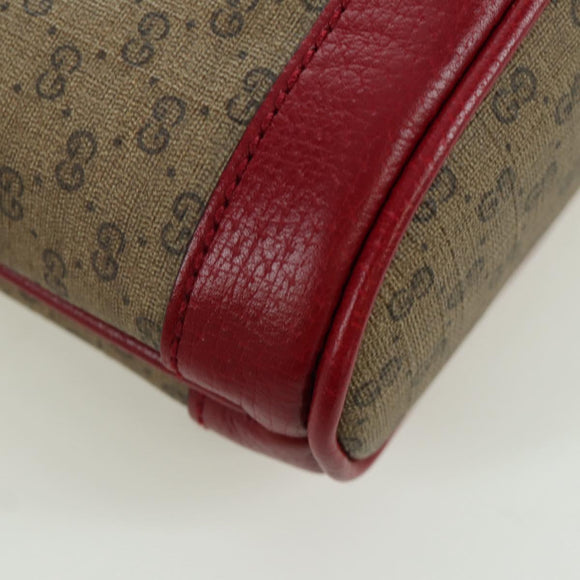 GUCCI GUCCI × Doraemon Micro GG Supreme Bag PVC Beige Gold 647801 Auth LNZ389SM