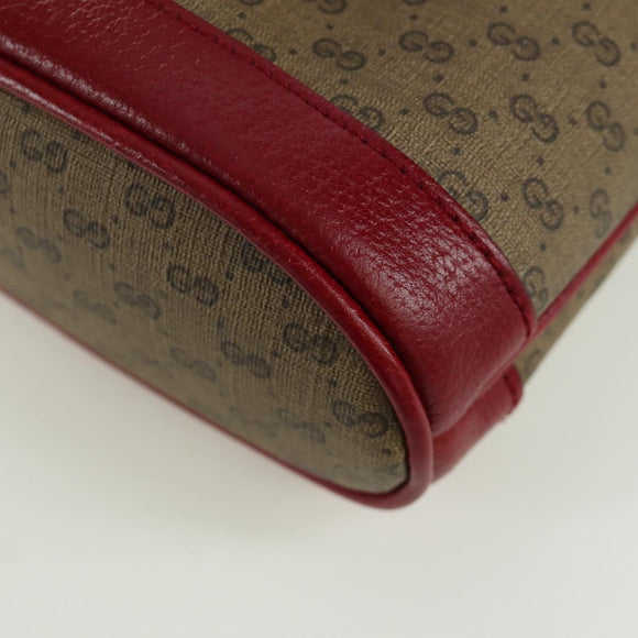 GUCCI GUCCI × Doraemon Micro GG Supreme Bag PVC Beige Gold 647801 Auth LNZ389SM
