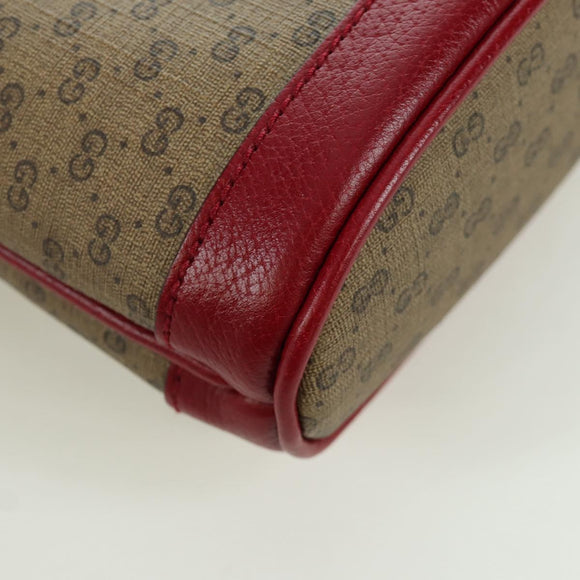 GUCCI GUCCI × Doraemon Micro GG Supreme Bag PVC Beige Gold 647801 Auth LNZ389SM